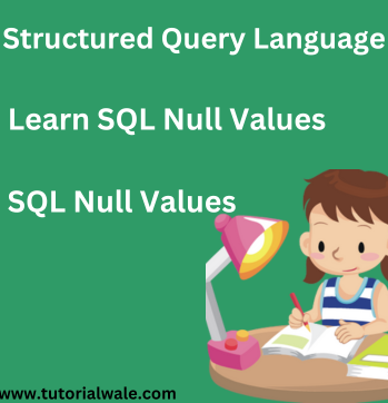 SQL Null Values